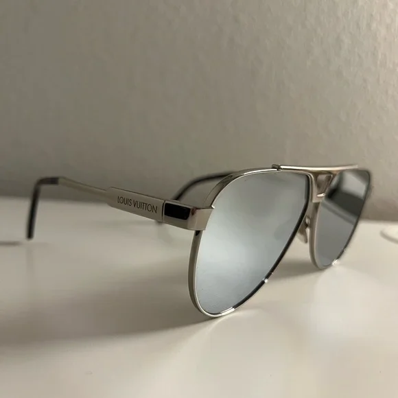 Louis Vuitton 1.1 Evidence Metal Pilot Sunglasses CASE NOT INCLUDED - Picture 5 of 9